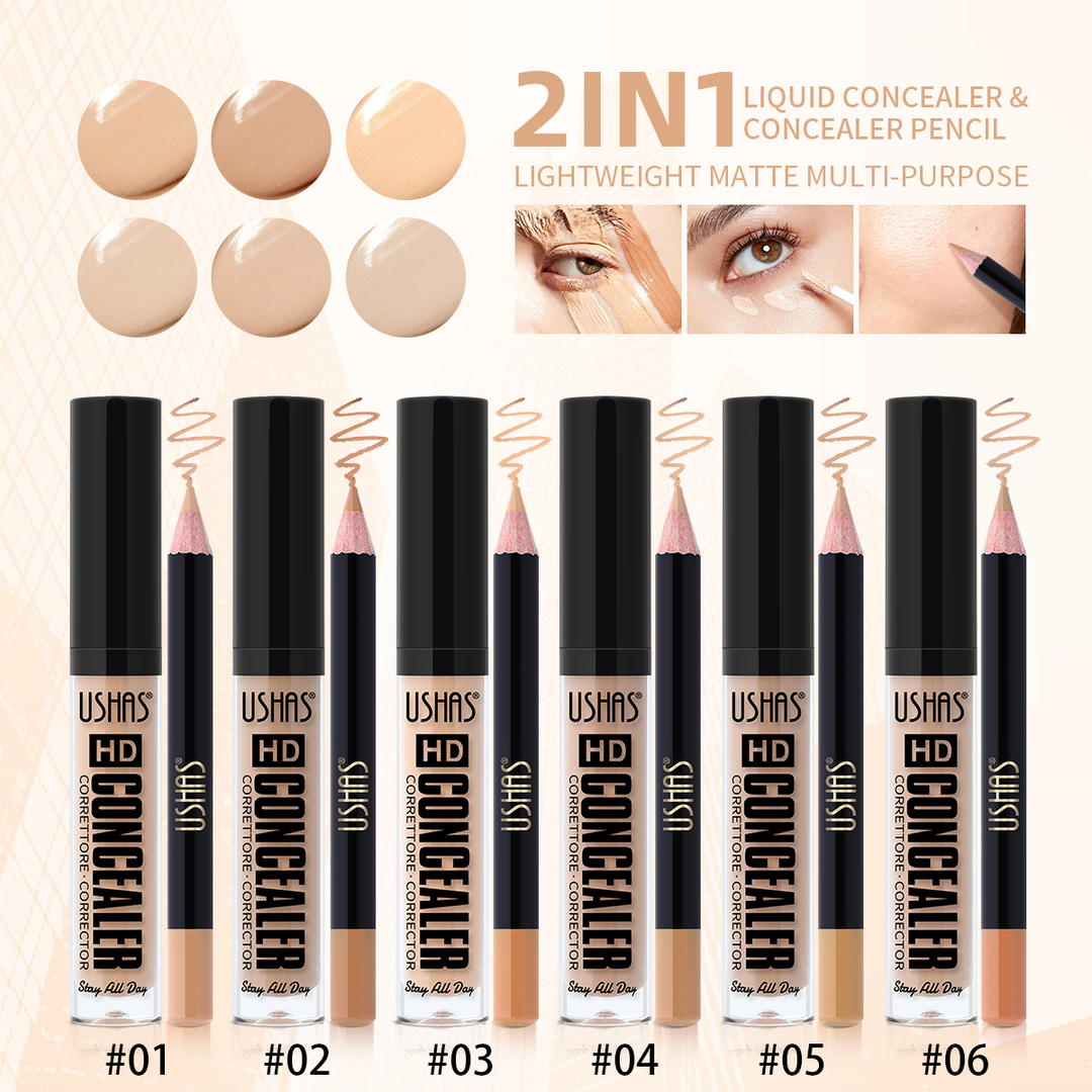 2 In 1 Liquid Concealer & Pen Set