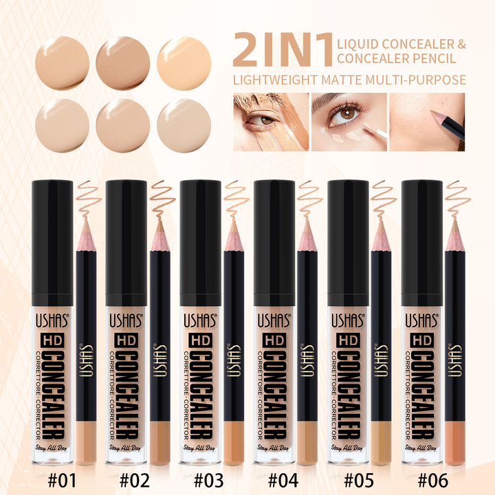 2 In 1 Liquid Concealer & Pen Set