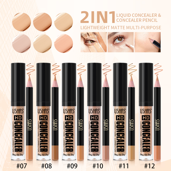 2 In 1 Liquid Concealer & Pen Set