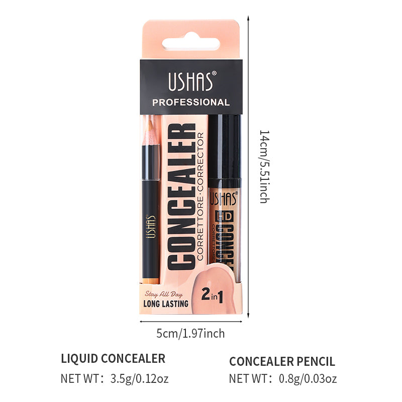 2 In 1 Liquid Concealer & Pen Set